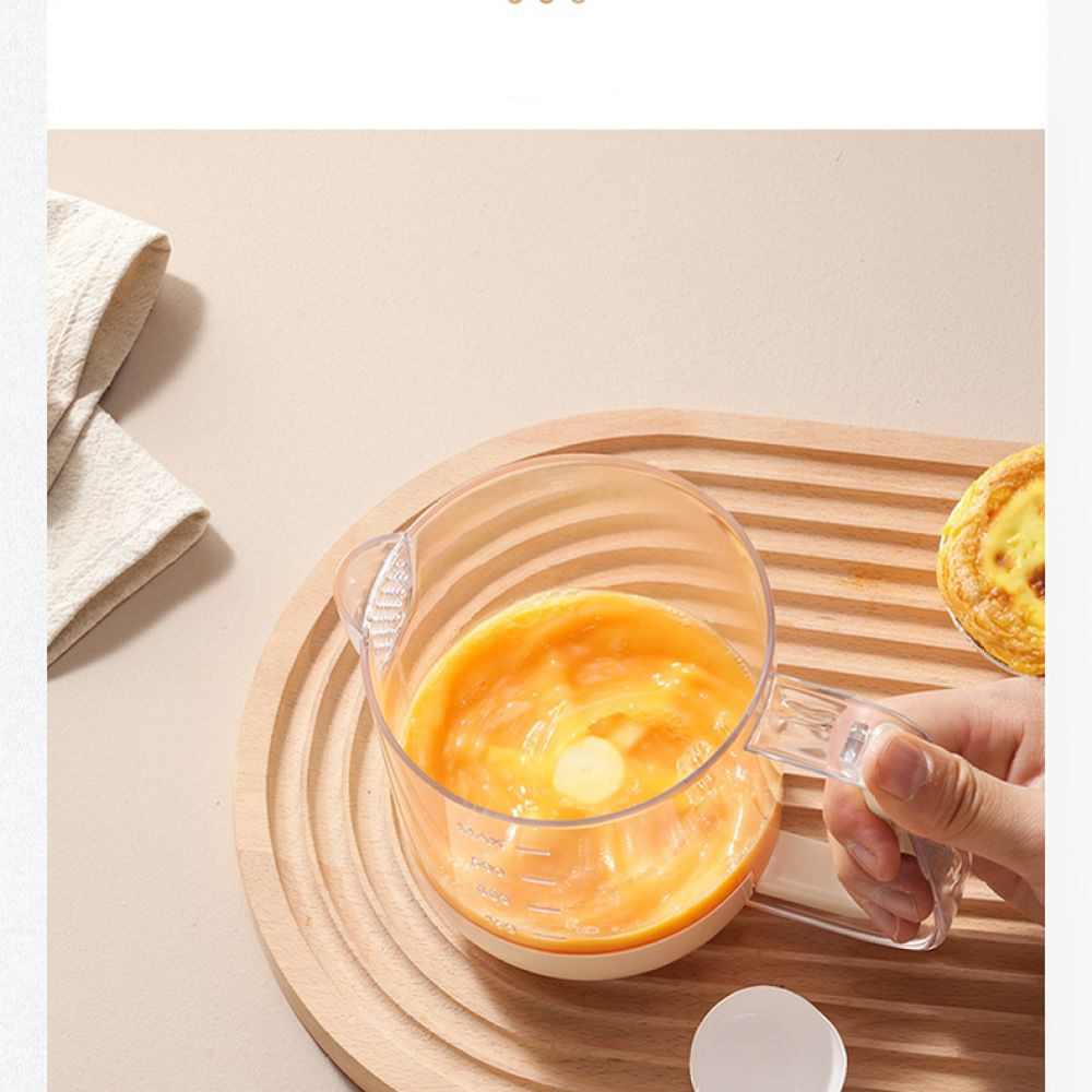 Kitchen Baking Blender - ハンドヘルド式エッグビーター、ミキシングカップ、キッチンツール、手動式クリームミキサー、製菓用品、フードプロセッサー、収納に便利な容器