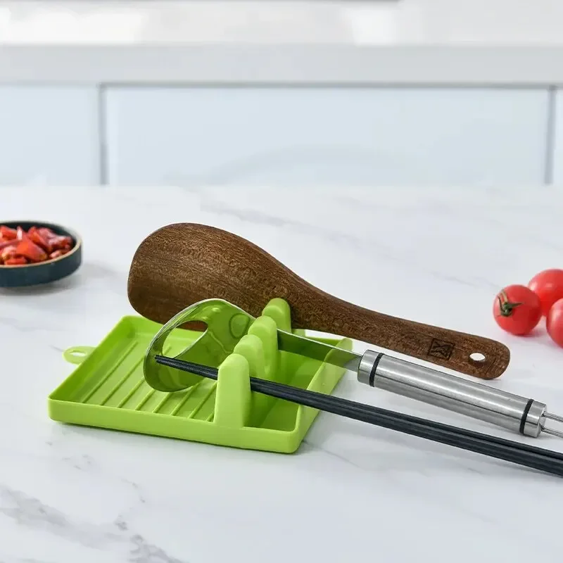 Kitchen Baking Tray Rack - プラスチックスプーンスパチュラホルダーキッチン収納ラック、漏れ防止トレイ付き、箸スープスプーンベーキングツールオーガナイザー用