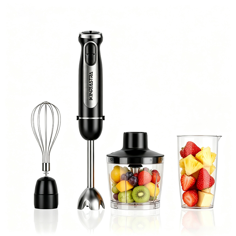 Kitchen Baking Blender - 1000W、12段階の速度調整が可能な、多機能電動ハンドブレンダー。キッチンでの調理、製菓、離乳食作り、スムージー作りなど、4つの用途に使える。