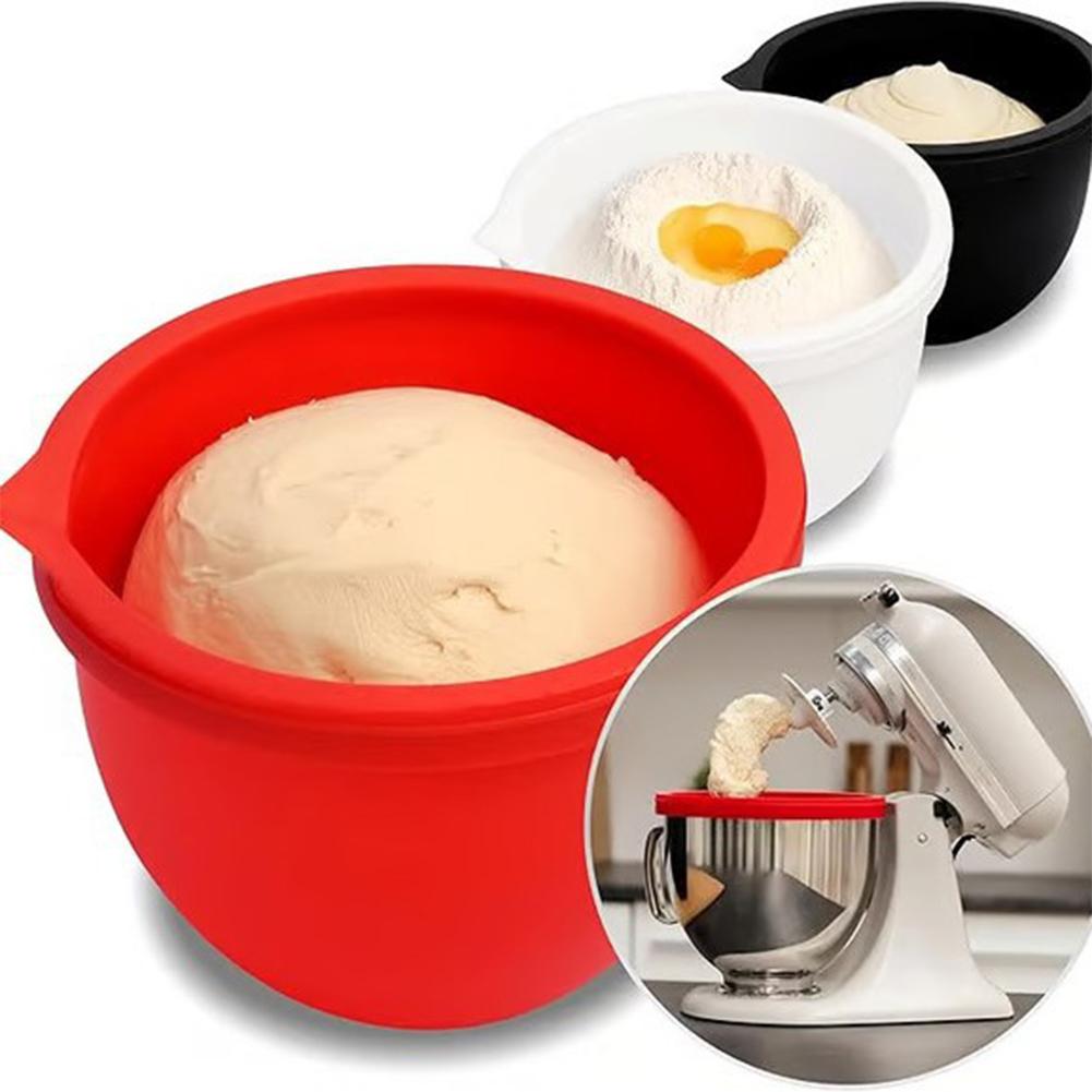 Kitchenaid Baking Bowl - シリコンボウルライナー 蓋付き キッチンエイドチルトヘッドミキサー用 5クォート容量 耐熱性 滑り止めデザイン