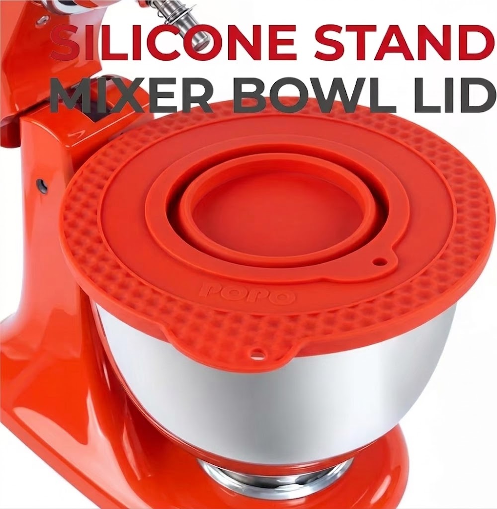 Kitchenaid Baking Bowl - 4.5–5クォート チルトヘッドスタンドミキサー シリコンボウル蓋 溢れ防止ガード キッチンエイド用 折りたたみ式小型ミキシングボウル