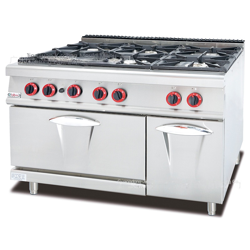 Commercial Kitchen Baking Oven - ジーグァン GH-797A 業務用厨房コンロ 縦型ガス6口ウエスタンスタイルオーブン 6眼オーブン 小型炒め物・焼き物用