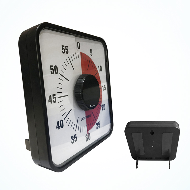 Kitchen Baking Timer - 後部脚スタンド付きキッチンタイマー、60分ビジュアルタイマー、カウントダウンタイマー、カウントダウンタイマー、学生用、教室用タイマー
