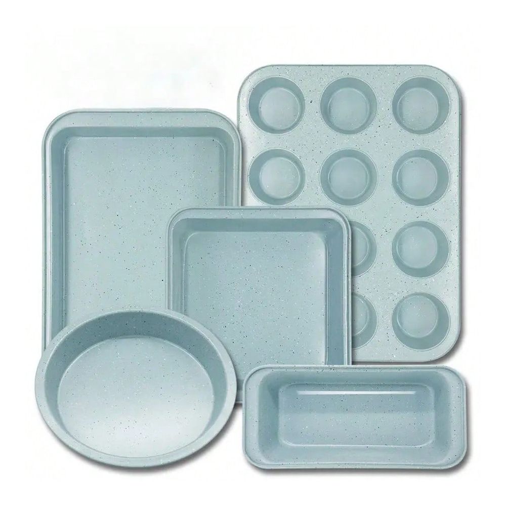 Kitchen Accessories For Baking - 10点セットのベーキングウェアセット、ノンスティックキッチンベーキングウェア、カーボンスチール製、ベーキングアクセサリー（クッキーシート、ケーキパン、パンパン）を含む。