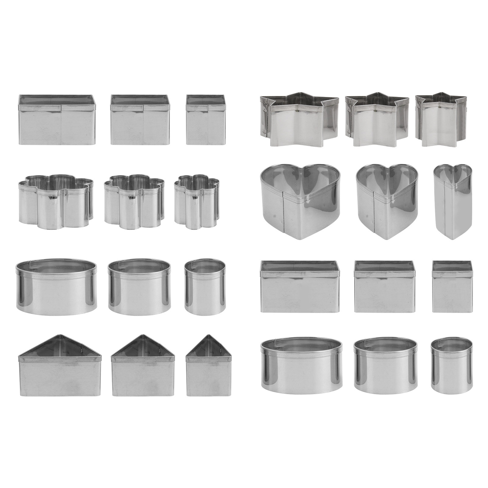 24個入り ステンレス製 クッキー型セット。焦げ付き防止加工 - Cookie Cutter Set のレビューと価格