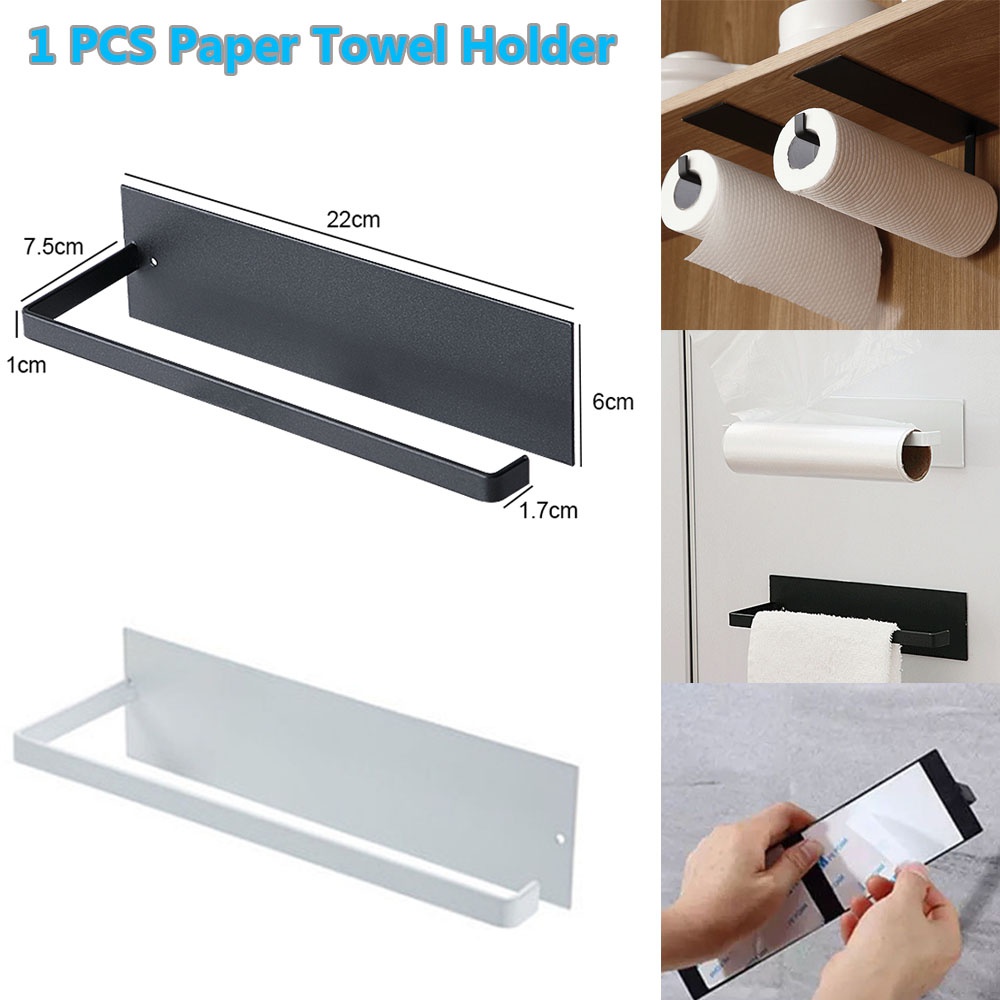 1 個家庭用キッチンロールペーパーホルダー耐久性のある自己粘 - Kitchen Baking Paper Holder のレビューと価格
