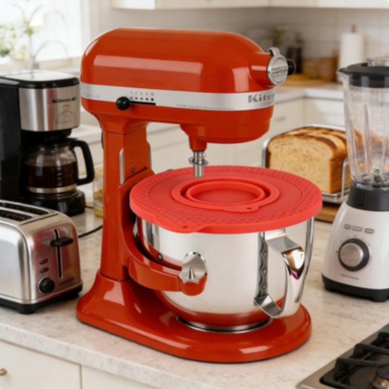 シリコン製ミキサーボウルカバー キッチンエイド4.5～5クォ - Kitchenaid Baking Bowl のレビューと価格