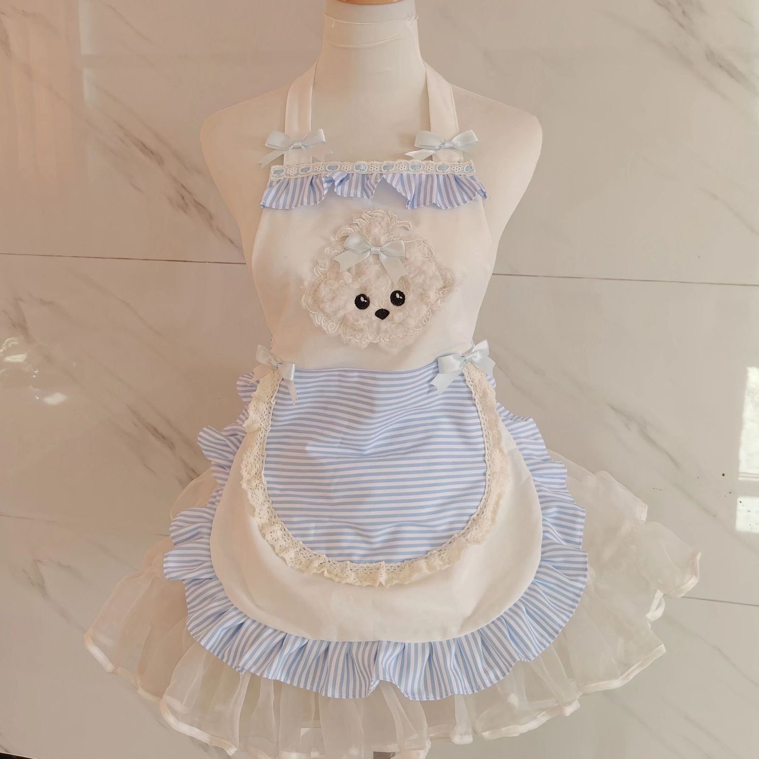 1枚入りキュートなストライプエプロン プリンセススタイル ホ - Kitchen Baking Must Haves のレビューと価格