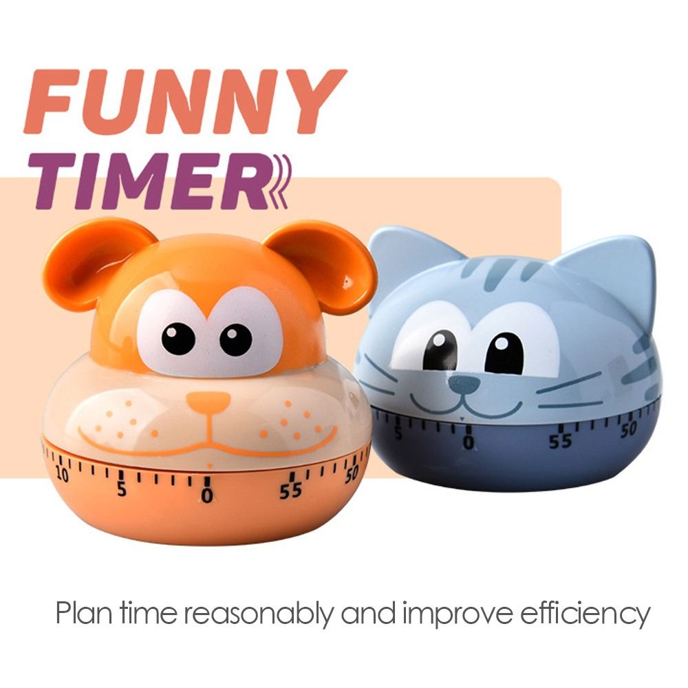 動物かわいい機械式タイマー学生学習時間マネージャー手動タイマ - Kitchen Baking Timer のレビューと価格