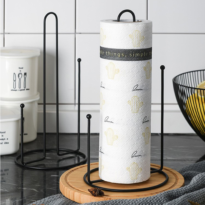 1PC 鉄垂直ペーパータオルホルダーキッチンバスルームダイニ - Kitchen Baking Paper Holder のレビューと価格