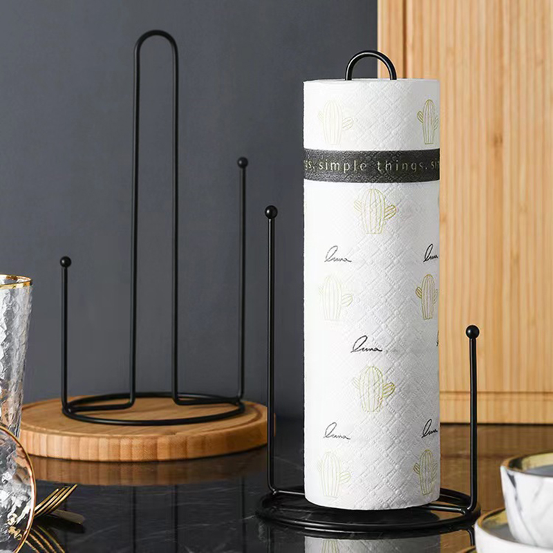 1PC 鉄垂直ペーパータオルホルダーキッチンバスルームダイニ - Kitchen Baking Paper Holder のレビューと価格