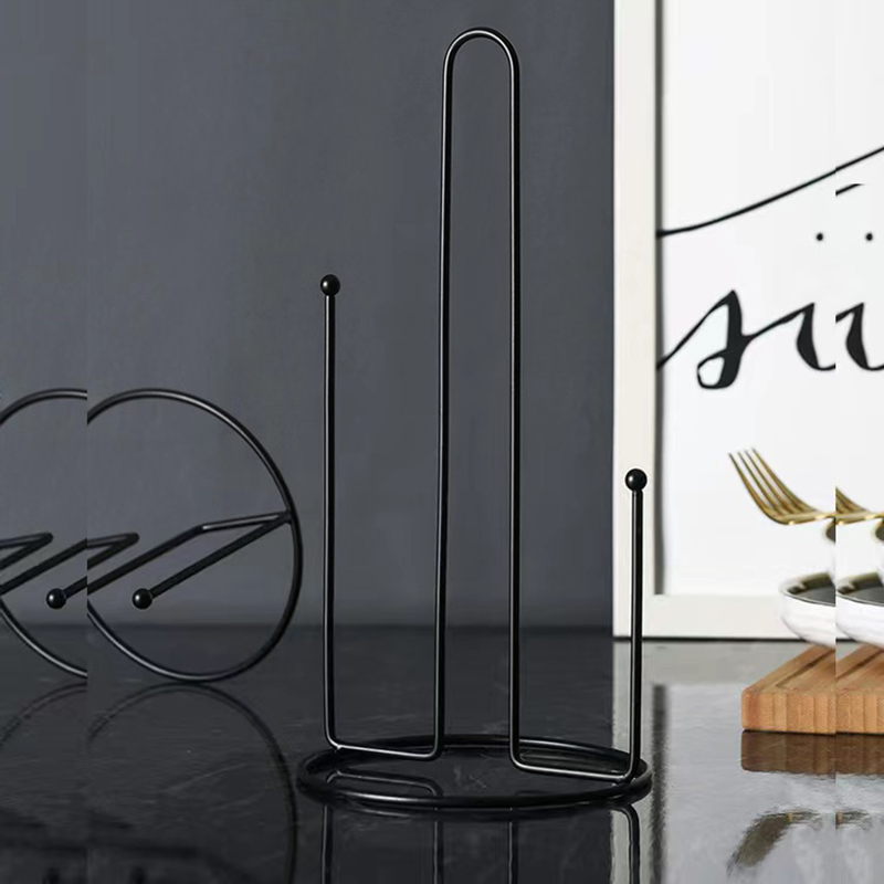 1PC 鉄垂直ペーパータオルホルダーキッチンバスルームダイニ - Kitchen Baking Paper Holder のレビューと価格