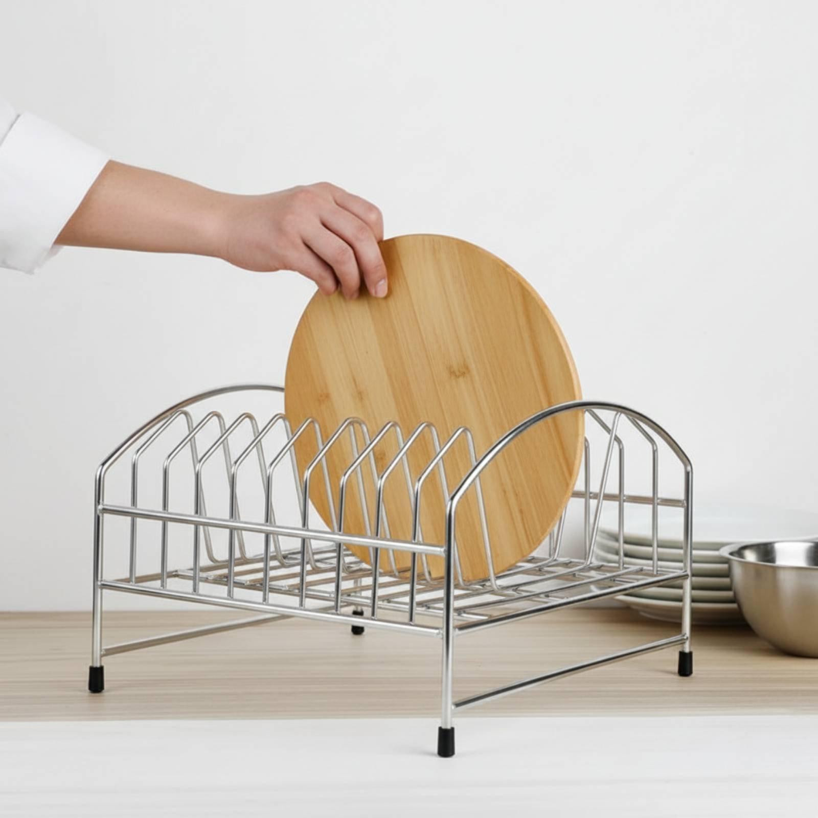 ピザスクリーンラックホルダー ステンレス製換気スタンド ベー - Kitchen Baking Tray Rack のレビューと価格