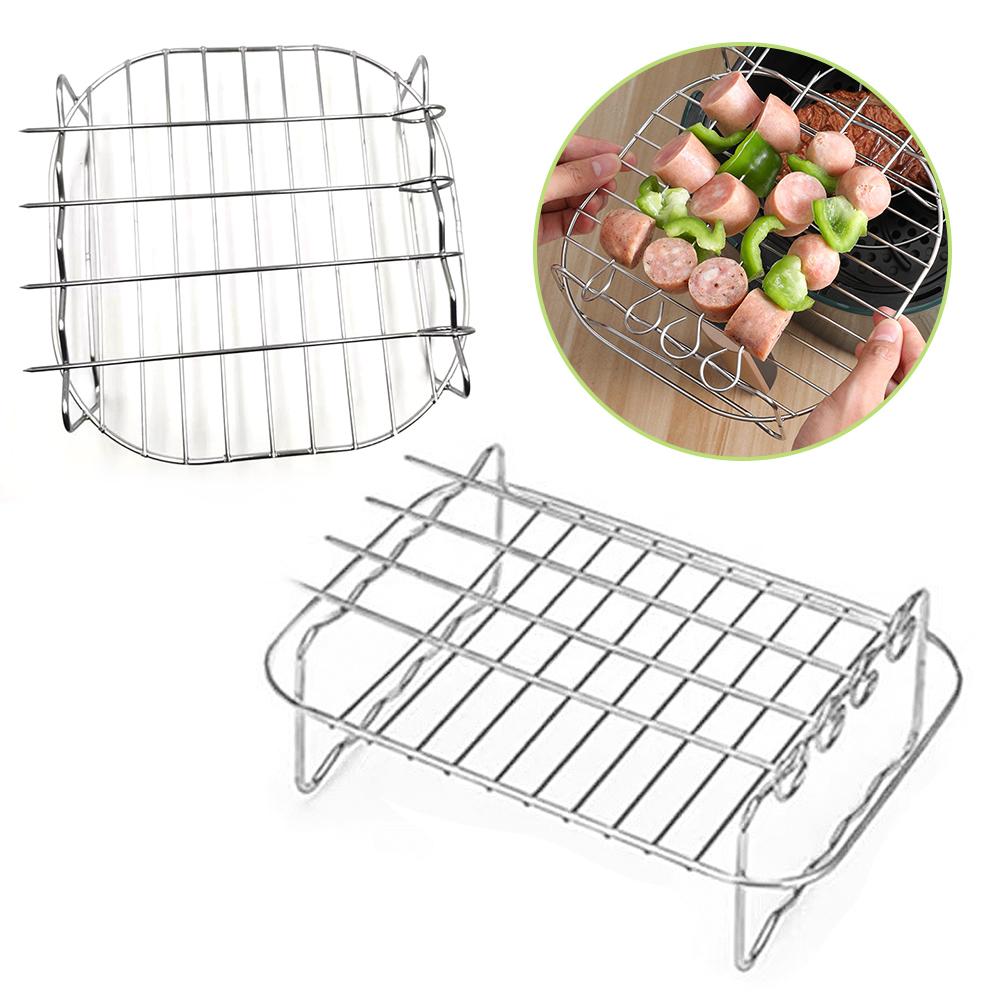 ステンレス製エアフライヤーバスケットトレイ、エアフライヤーラ - Kitchen Baking Tray Rack のレビューと価格