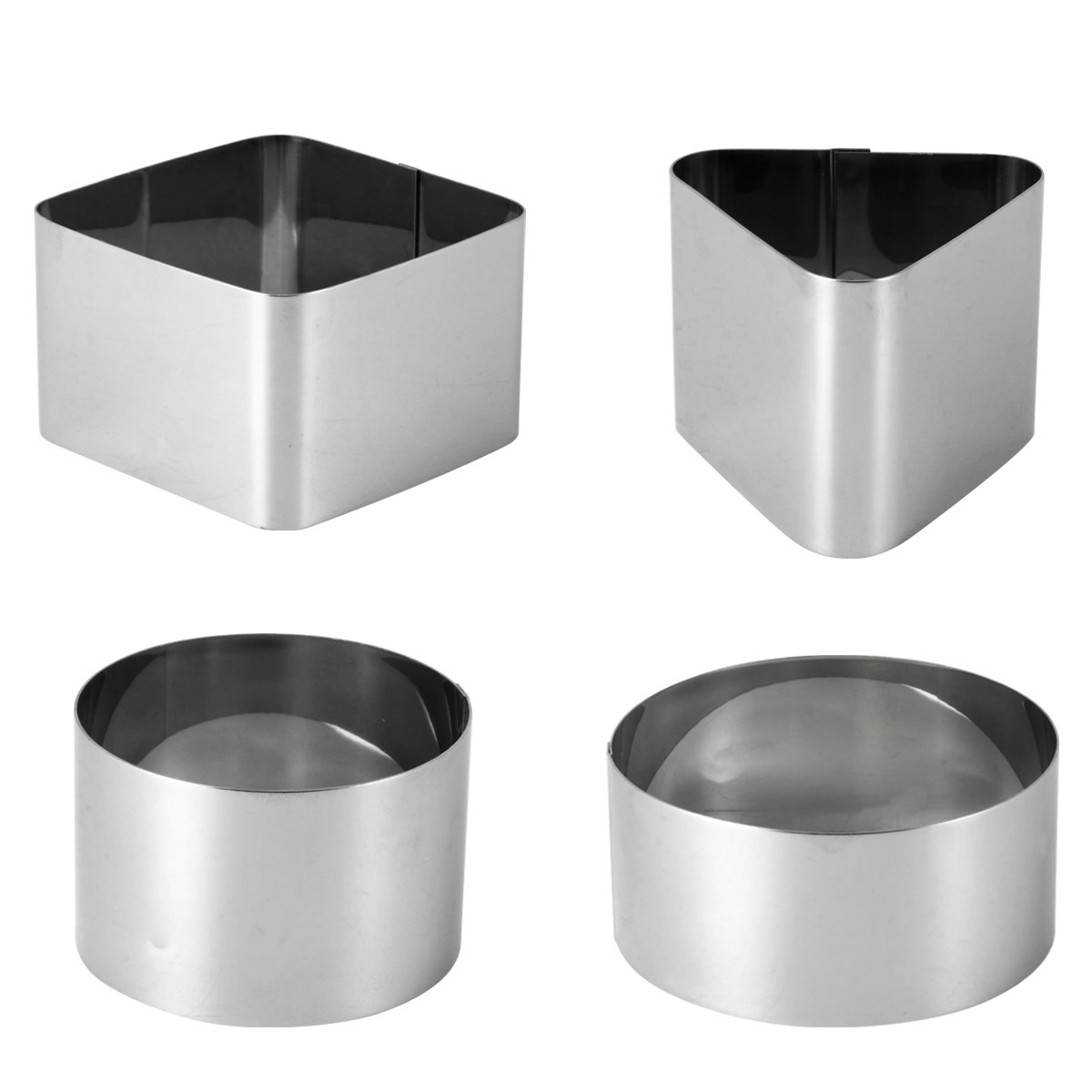 ステンレス製ムースリング型4個組。お菓子作りやケーキ作りに使 - Kitchen Accessories For Baking のレビューと価格