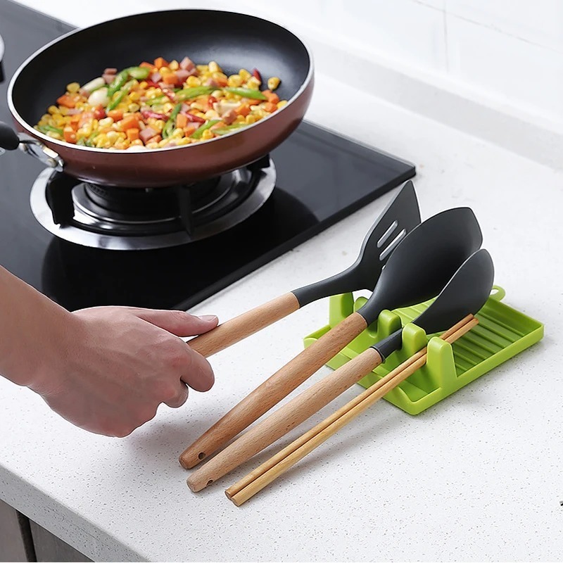 プラスチックスプーンスパチュラホルダーキッチン収納ラック、漏 - Kitchen Baking Tray Rack のレビューと価格