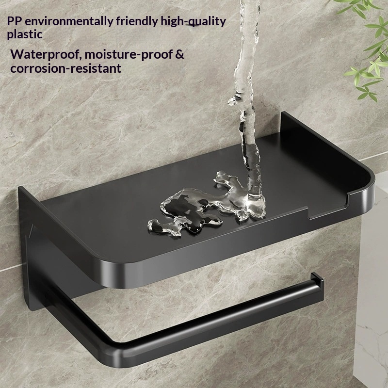 トイレットペーパーホルダー プラスチック製収納ラック キッチ - Kitchen Baking Paper Holder のレビューと価格