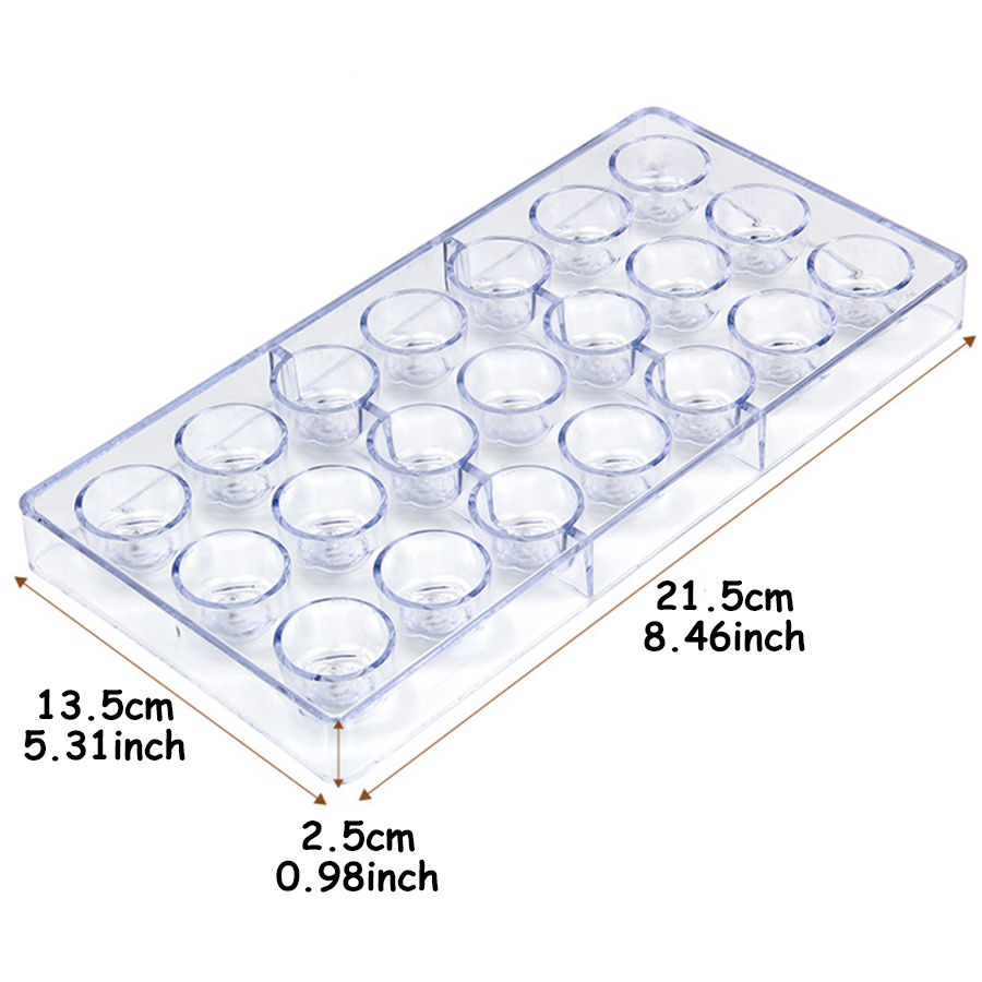 21穴ローズスタイル透明硬質プラスチックチョコレート型キャン - Kitchen Accessories For Baking のレビューと価格