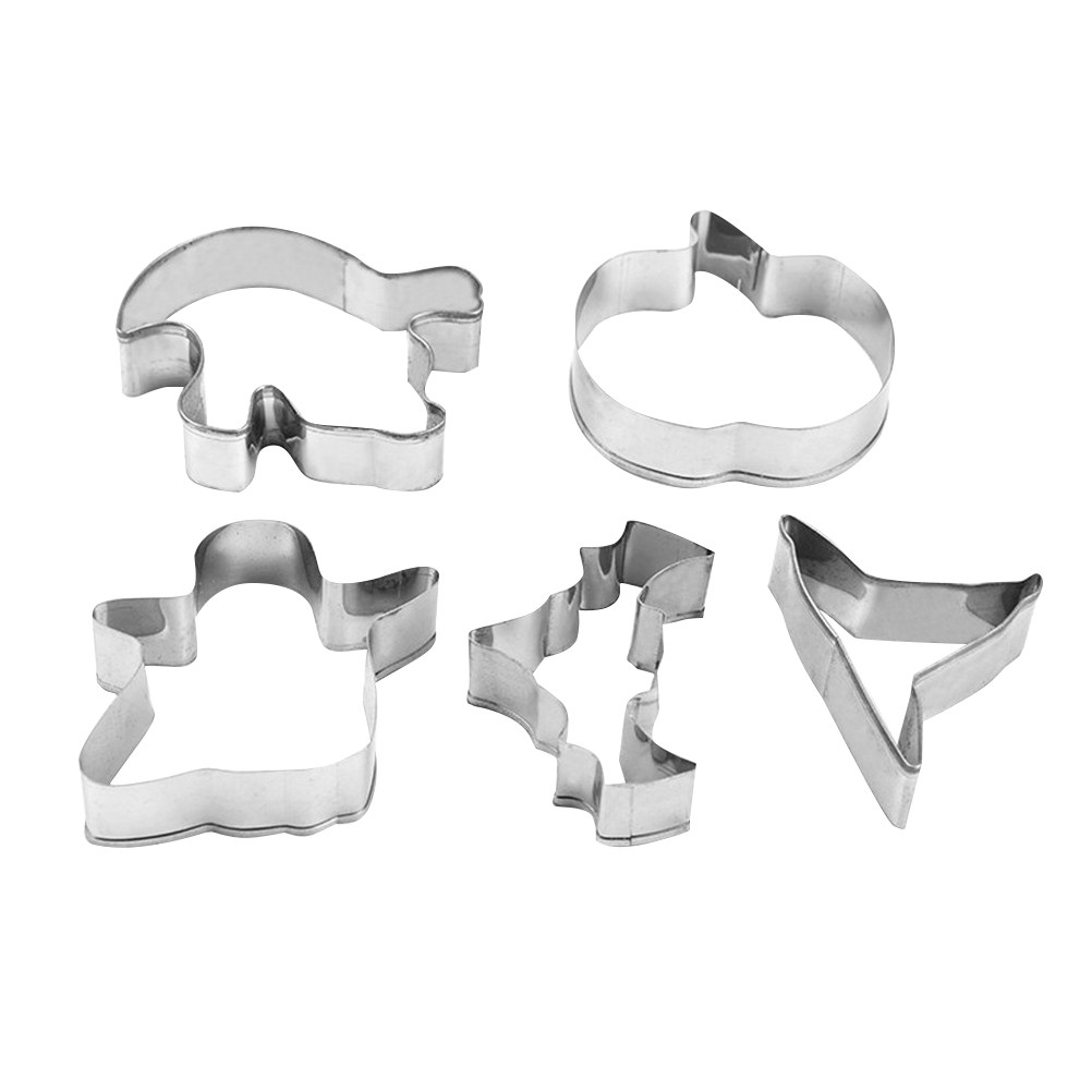 5個入りクッキー型セット。焼き菓子用のミニ金属製型。様々な形 - Cookie Cutter Set のレビューと価格