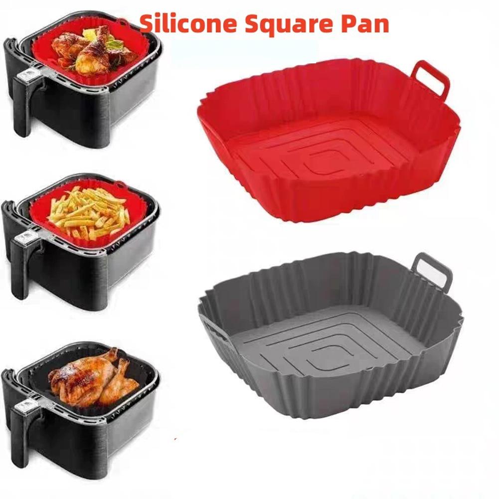 再利用可能なエアフライヤーパンライナーアクセサリーシリコンエ - Kitchen And Baking Equipment のレビューと価格