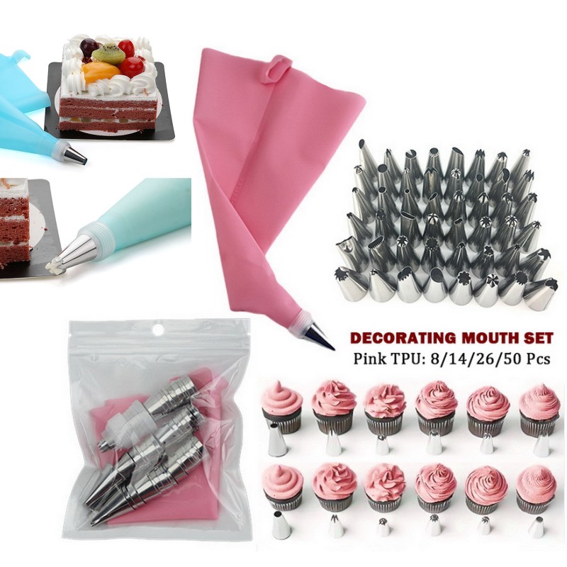 多機能ケーキデコレーションツールシリコーンペストリーバッグス - Kitchen And Baking Equipment のレビューと価格
