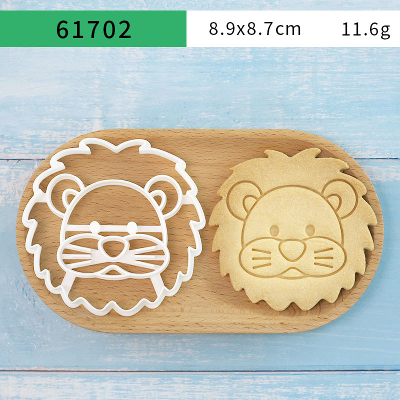4個入り動物型クッキーカッターセット 3Dキュートなライオン - Cookie Cutter Set のレビューと価格