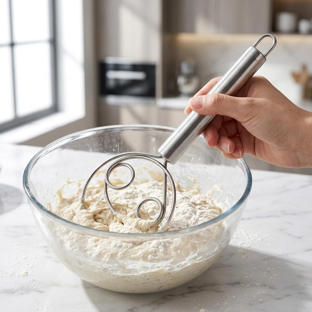 ケーキツール デンマーク生地泡立て器 ステンレス鋼 ダッチブ - Kitchen Baking Blender のレビューと価格