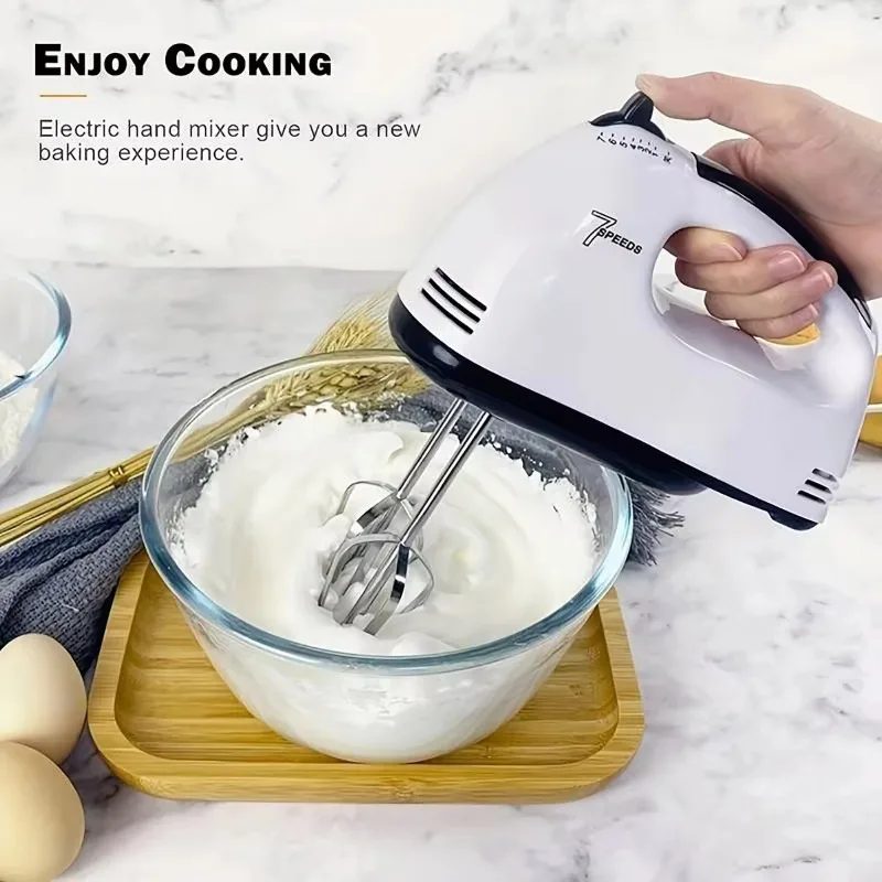 220Vハンドヘルド電動エッグビーター 7段階速度調整 自動 - Kitchen Baking Blender のレビューと価格