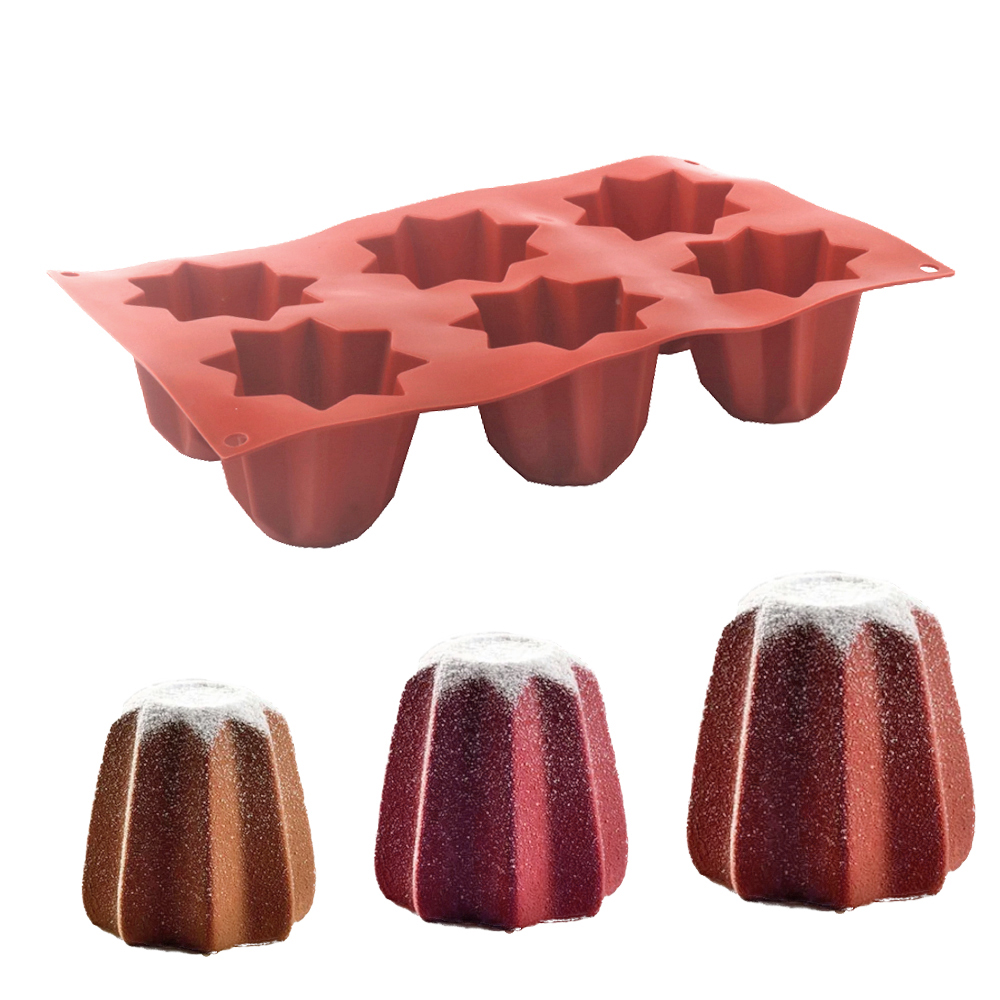 8角形のパンドルーモチーフのクリスマスデザート作り用具。6つ - Kitchen Baking Corner のレビューと価格