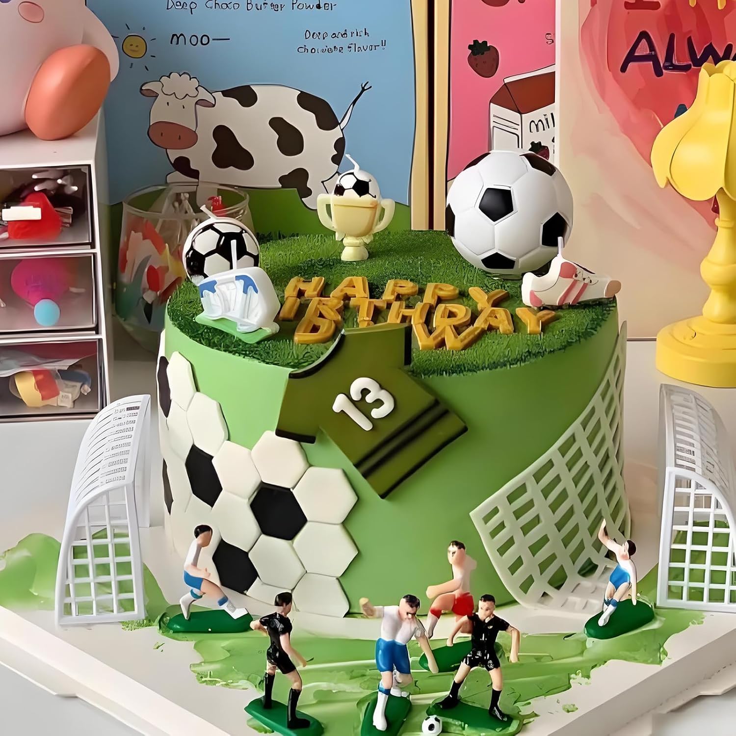 サッカーをテーマにしたクッキー型4点セット。食品グレードのス - Kitchen Accessories For Baking のレビューと価格