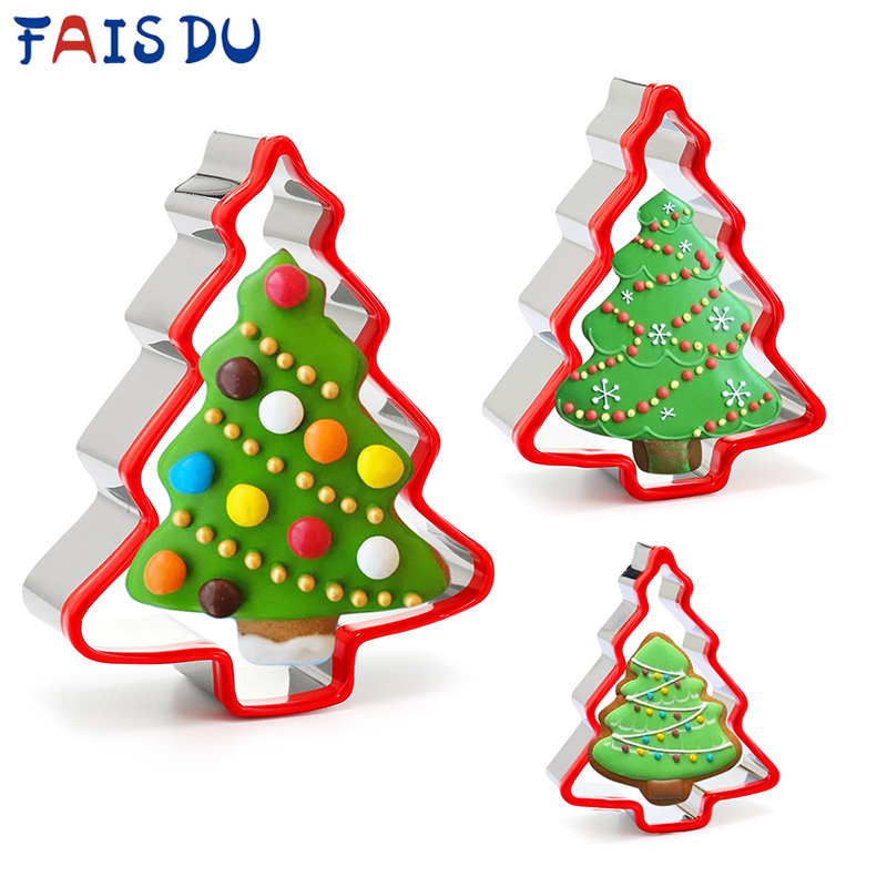 FAIS DU 3個入り クリスマスツリー型抜き ステンレス - Cookie Cutter Set のレビューと価格