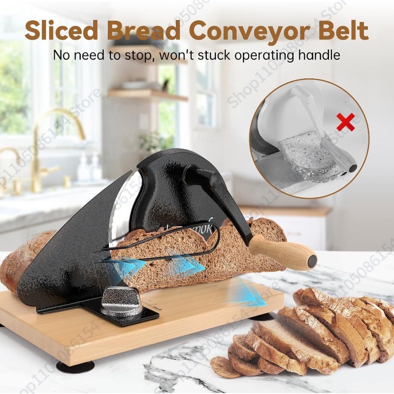 調整可能な手動パンスライサーマシン ハンドクランク ケーキ  - Kitchen Baking Gift Basket のレビューと価格