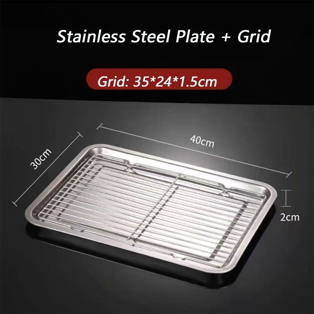 新しい304ステンレス鋼製ベーキングトレイ、オイルフィルター - Kitchen Baking Tray Rack のレビューと価格